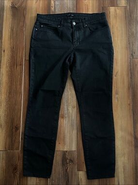 Eileen Fisher Black Skinny Jeans 10